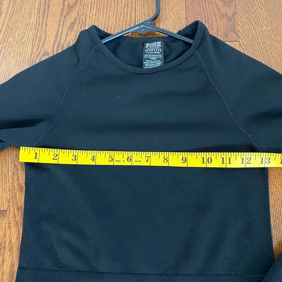 Pink Victoria Secret Blank Stretch Knit Crop Top size small - Picture 6 of 7